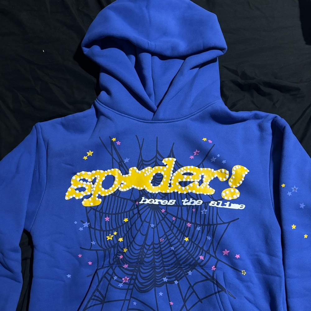 Sp5der Blue TC Hoodie